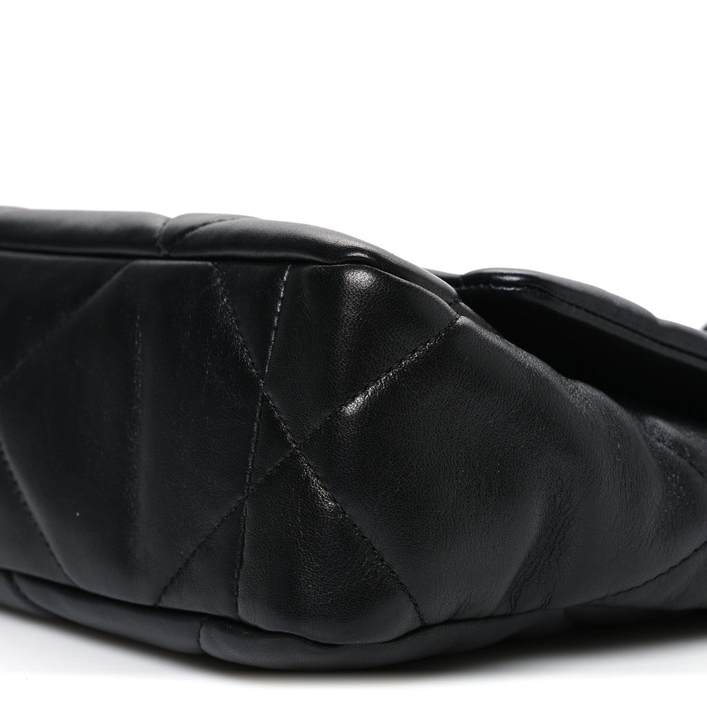 Lambskin Quilted Medium Chanel 19 Flap Black
