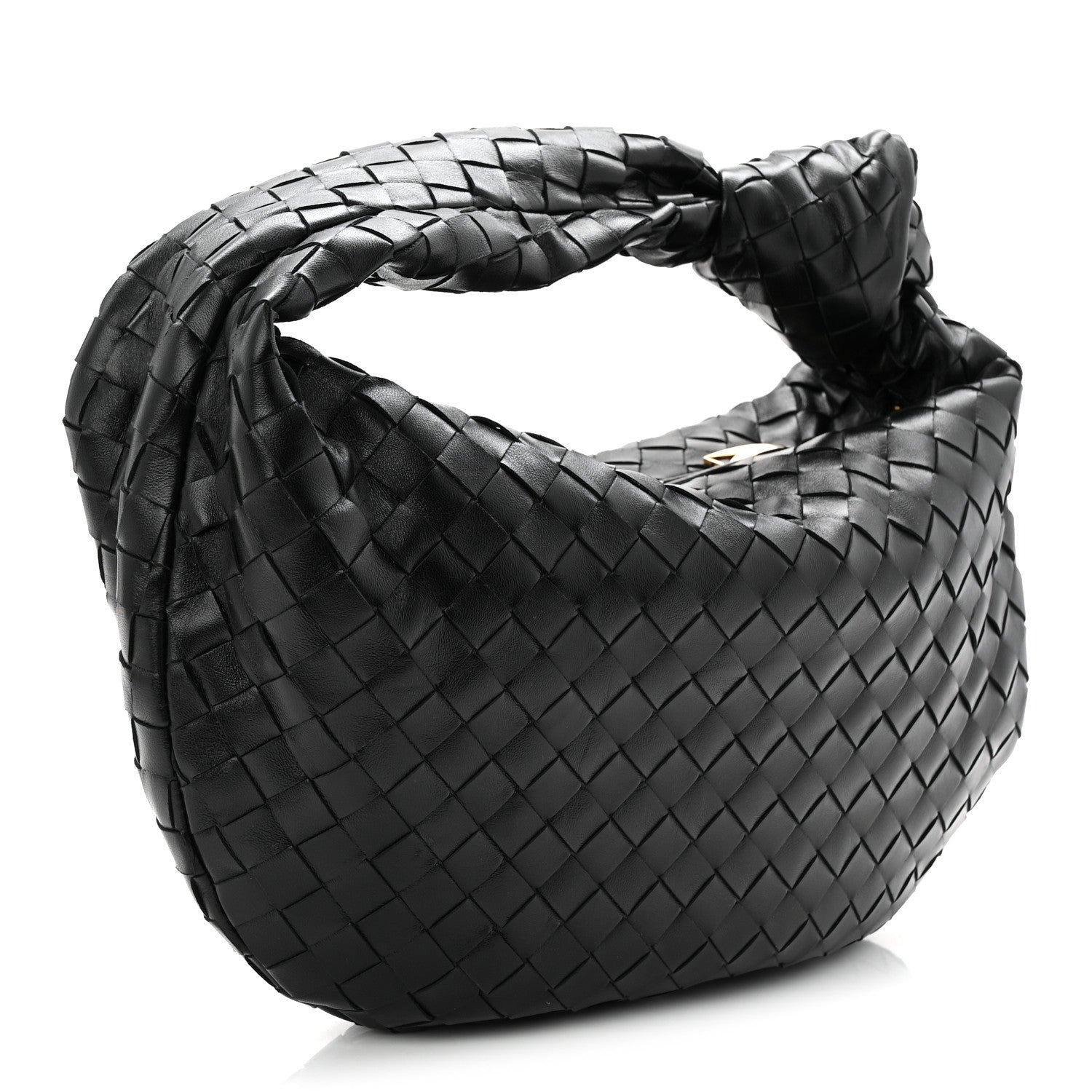 Nappa Intrecciato Teen Jodie Hobo Black