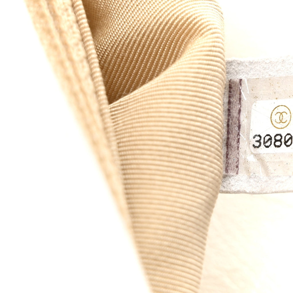Goatskin Quilted Large Chanel 19 Flap White