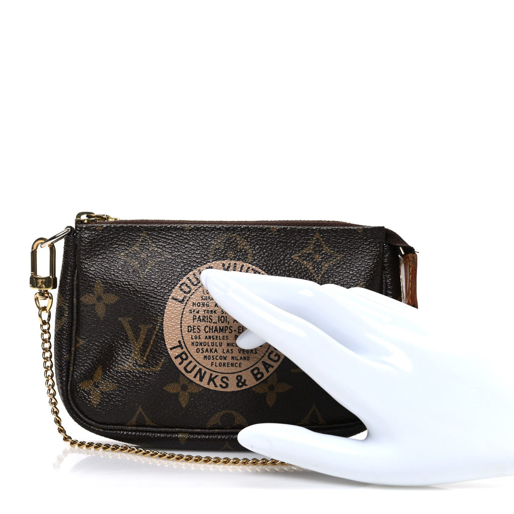 Monogram Complice Trunks and Bags Mini Pochette Accessories Beige