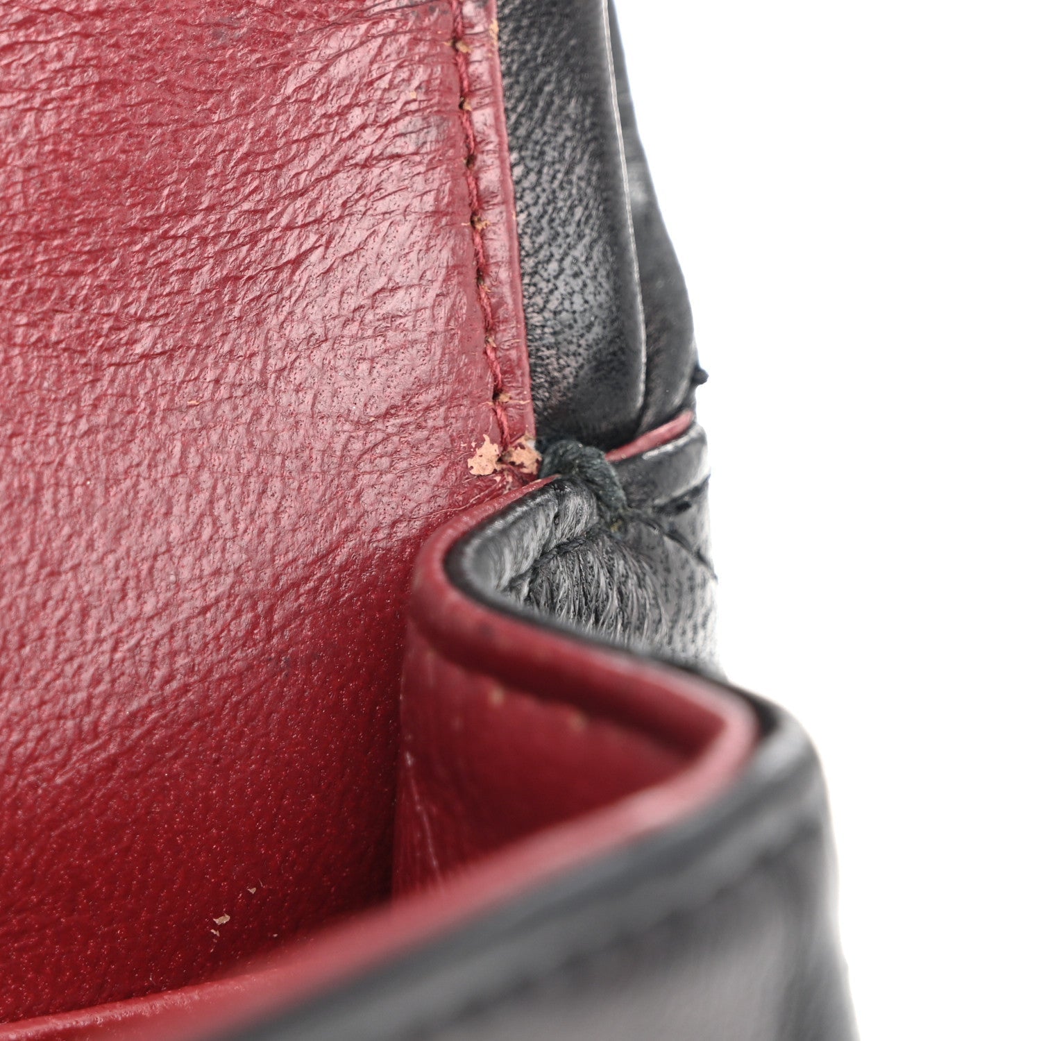 Lambskin Quilted Small Double Flap Black