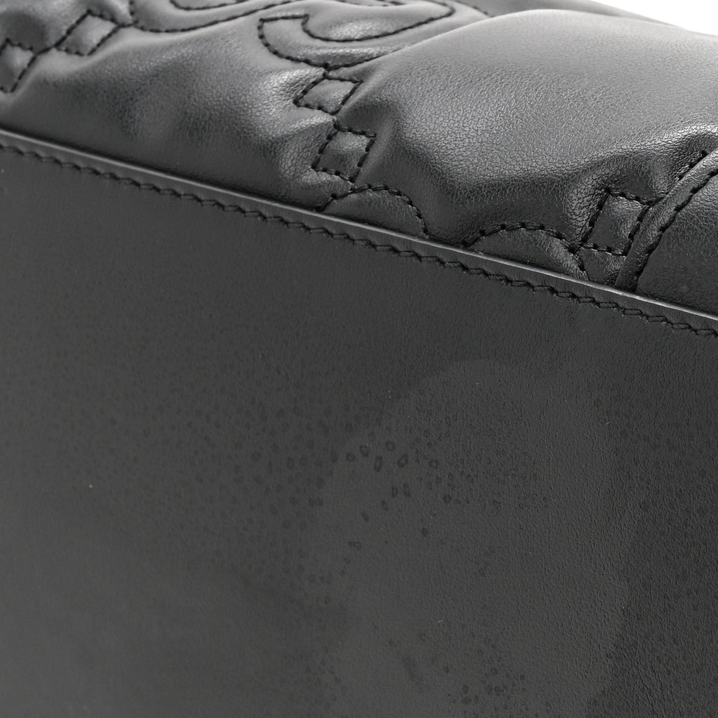 Calfskin GG Matelasse Medium Ophidia Shopping Tote Black