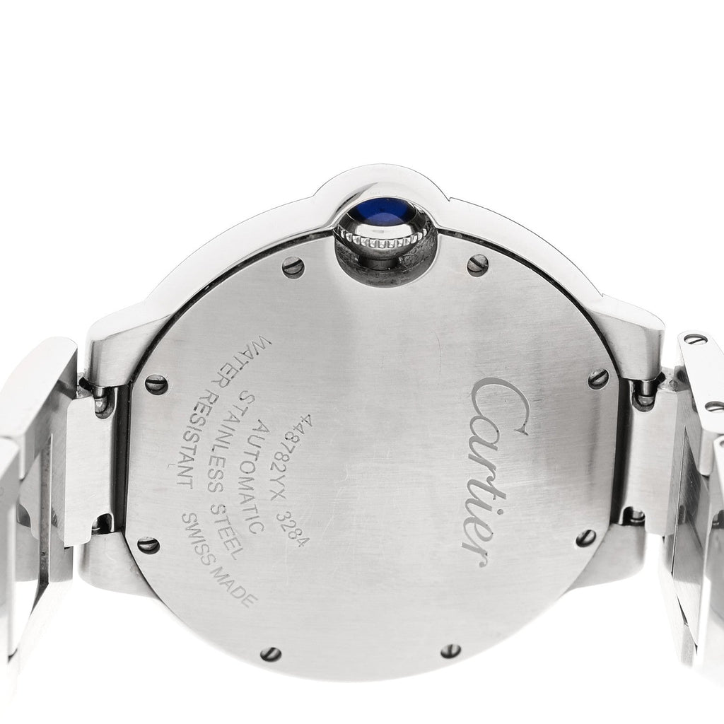 Stainless Steel Diamond Bezel 36mm Ballon Bleu De Cartier Automatic Watch