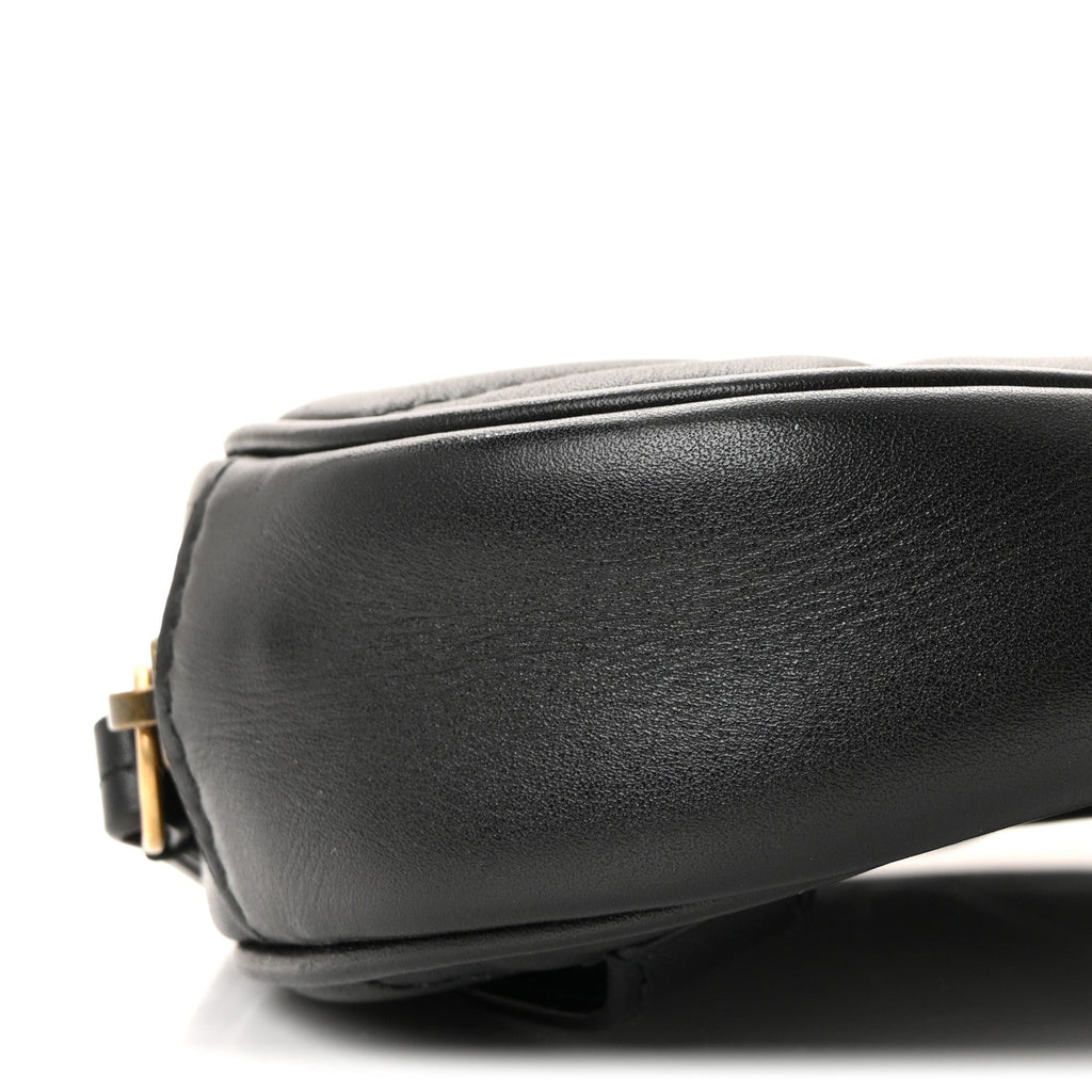 Calfskin Matelasse GG Marmont Belt Bag 85 34 Black