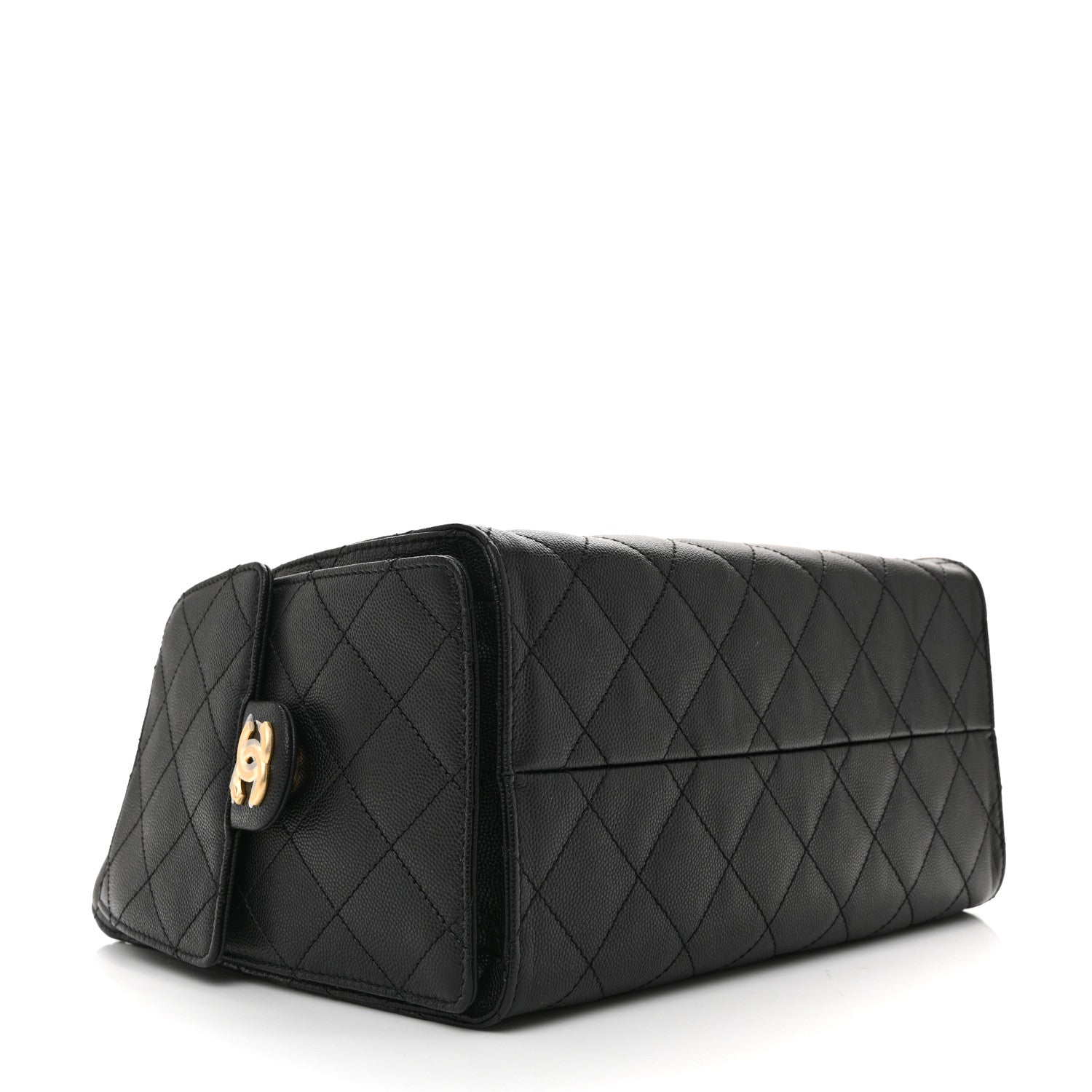 Caviar Quilted Small Chanel 25 Handbag Black