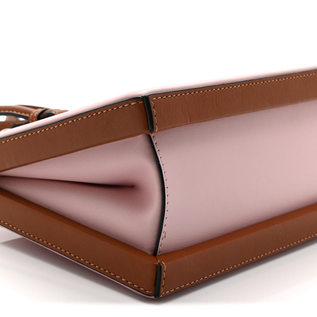 Calfskin Small Postal Bag Pastel Pink Tan