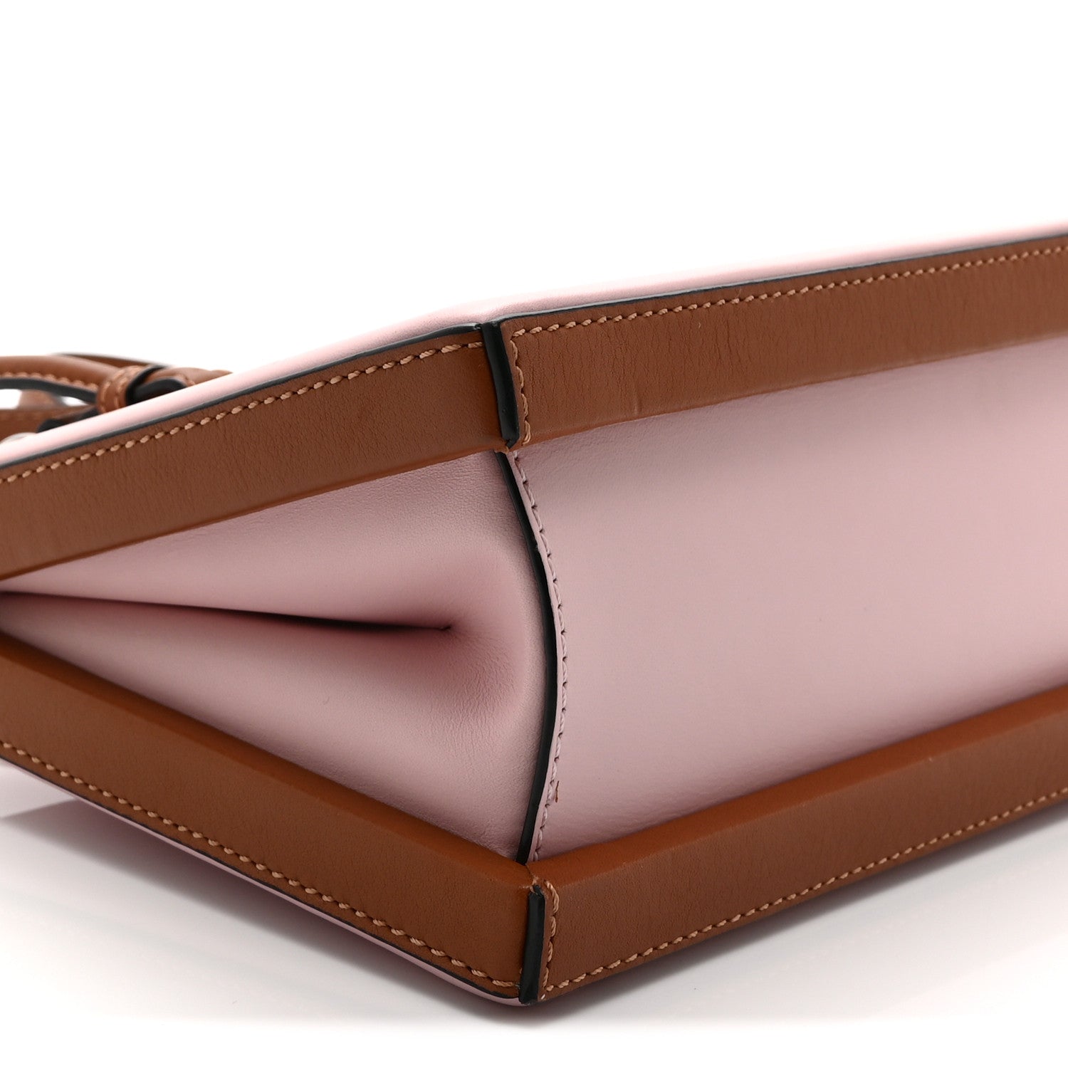 Calfskin Small Postal Bag Pastel Pink Tan