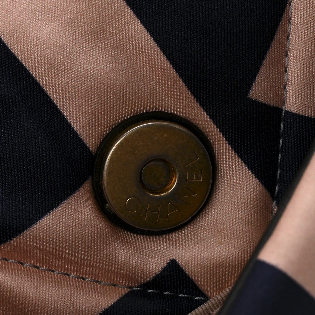 Silk Maxi Scarf Chanel 19 Flap Black Blue White