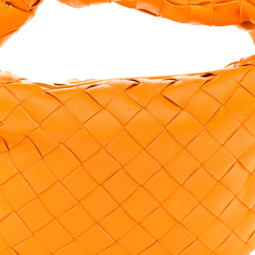 Nappa Intrecciato Mini Jodie Tangerine