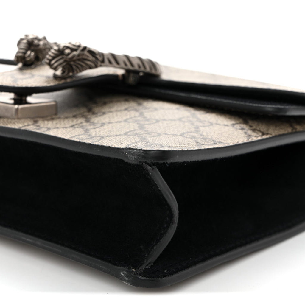 GG Supreme Monogram Mini Dionysus Shoulder Bag Black