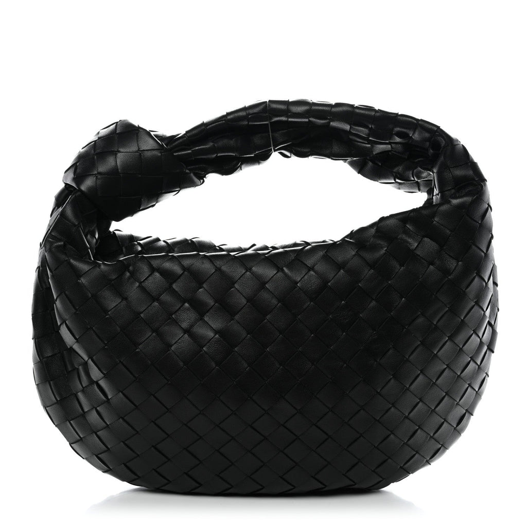 Nappa Intrecciato Teen Jodie Hobo Black