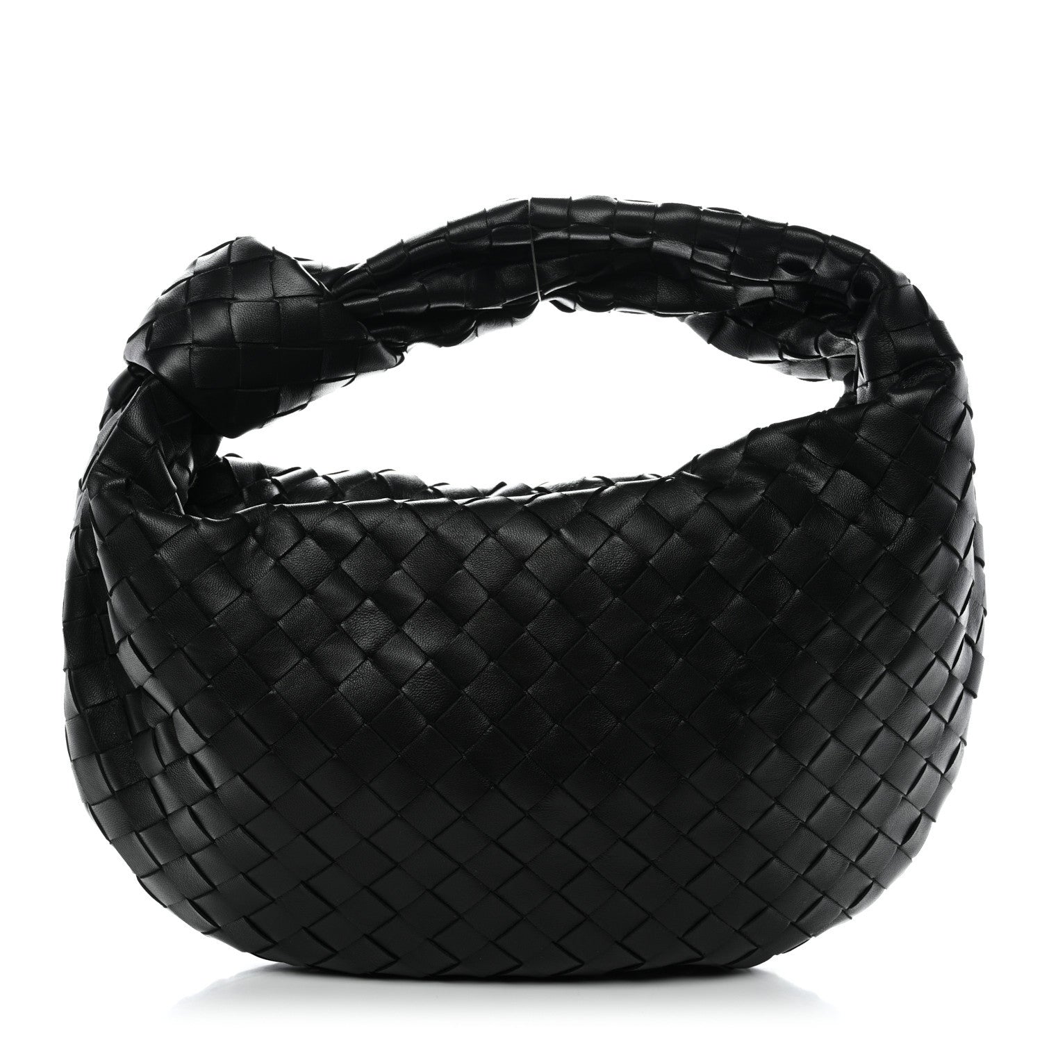 Nappa Intrecciato Teen Jodie Hobo Black