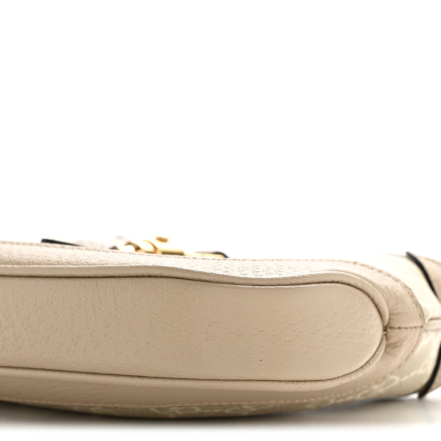 GG Supreme Monogram Textured Dollar Calfskin Mini Jackie 1961 Hobo Beige Mystic White Oatmeal
