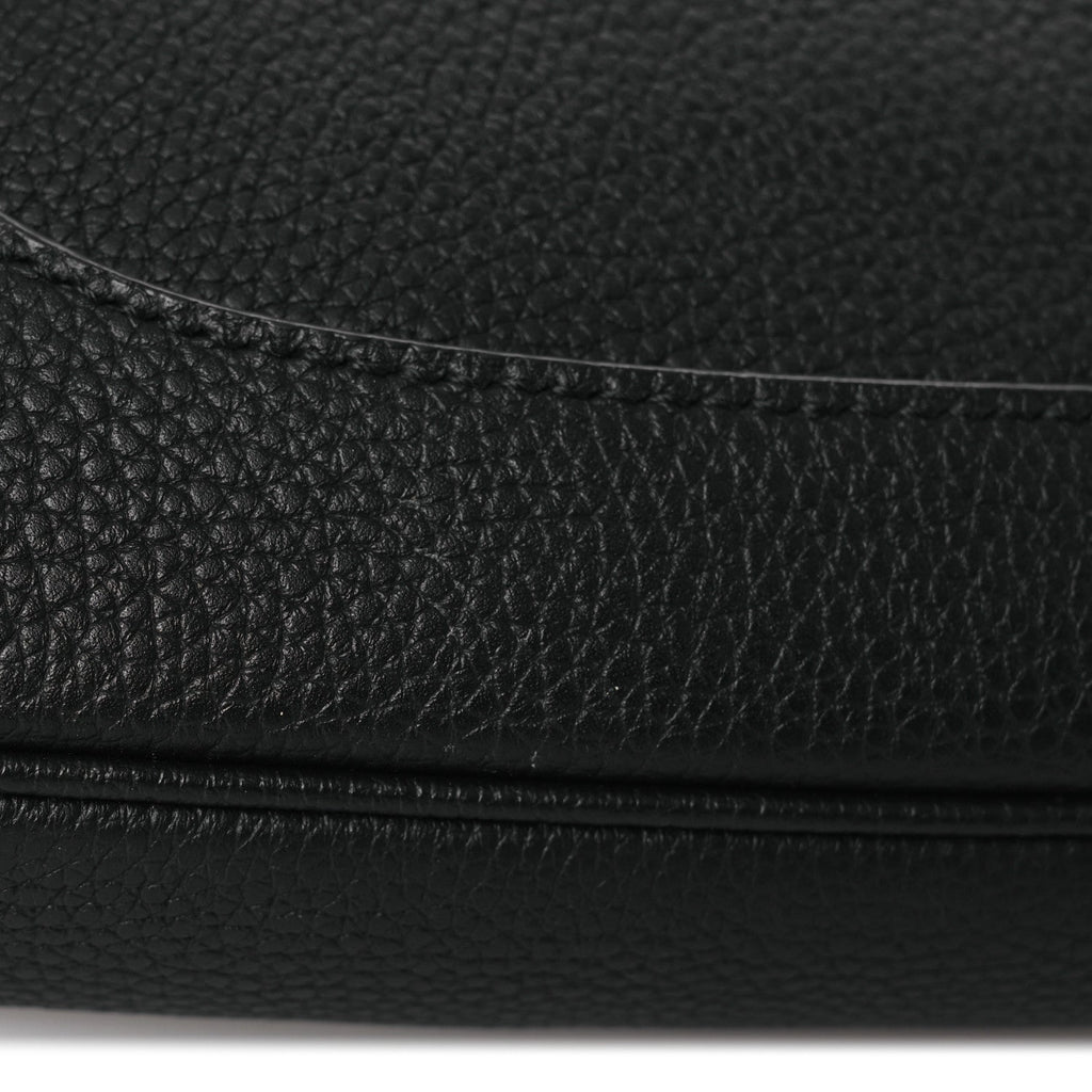 Grained Calfskin Web Medium Jackie 1961 Hobo Black