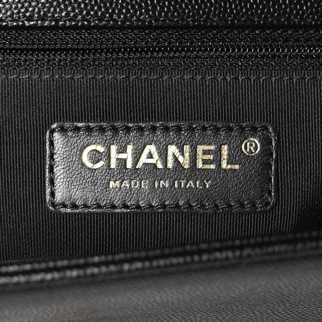 Caviar Quilted New Medium Boy Flap Black