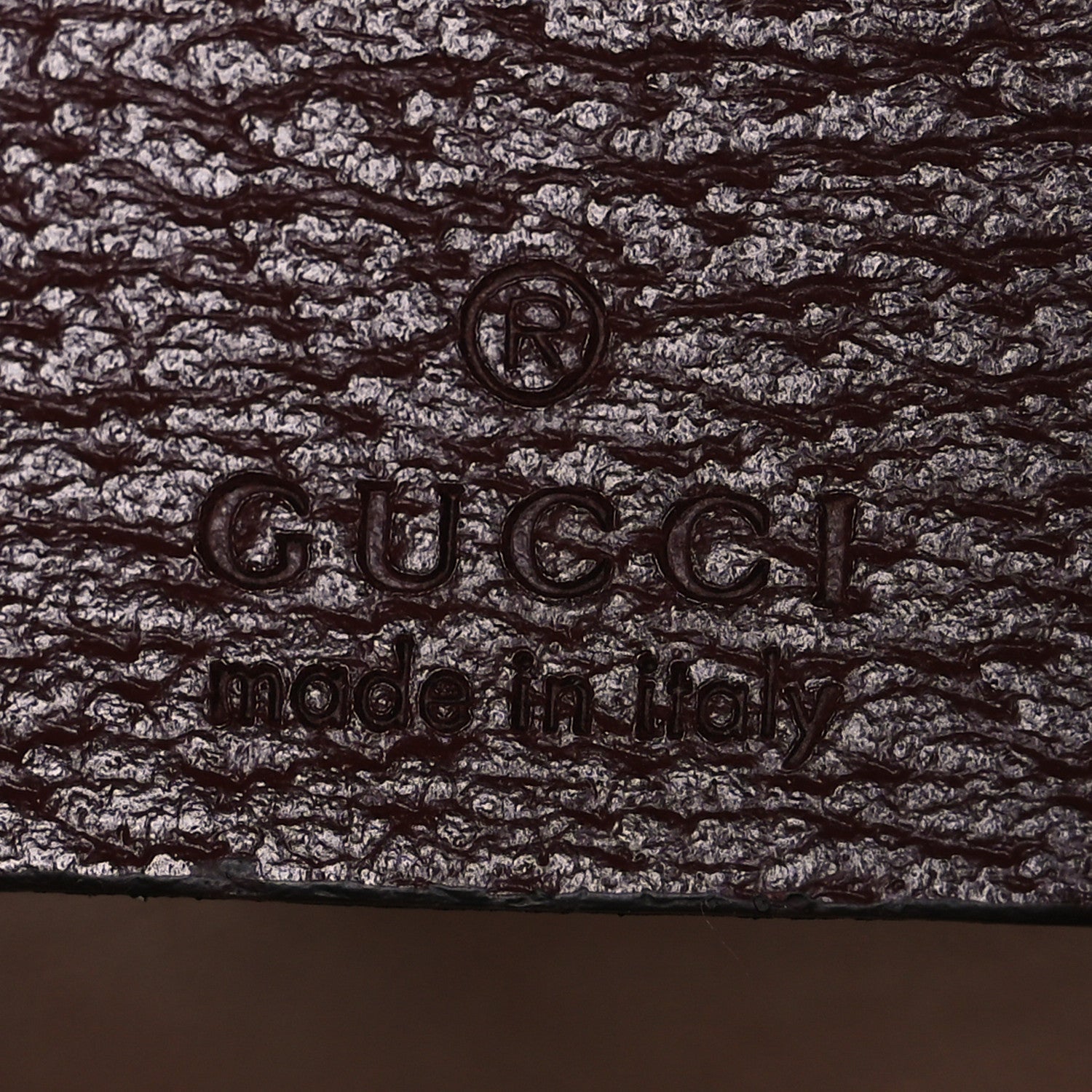 GG Supreme Monogram Textured Dollar Calfskin Web Small Ophidia Padlock Top Handle Bag Bordeaux