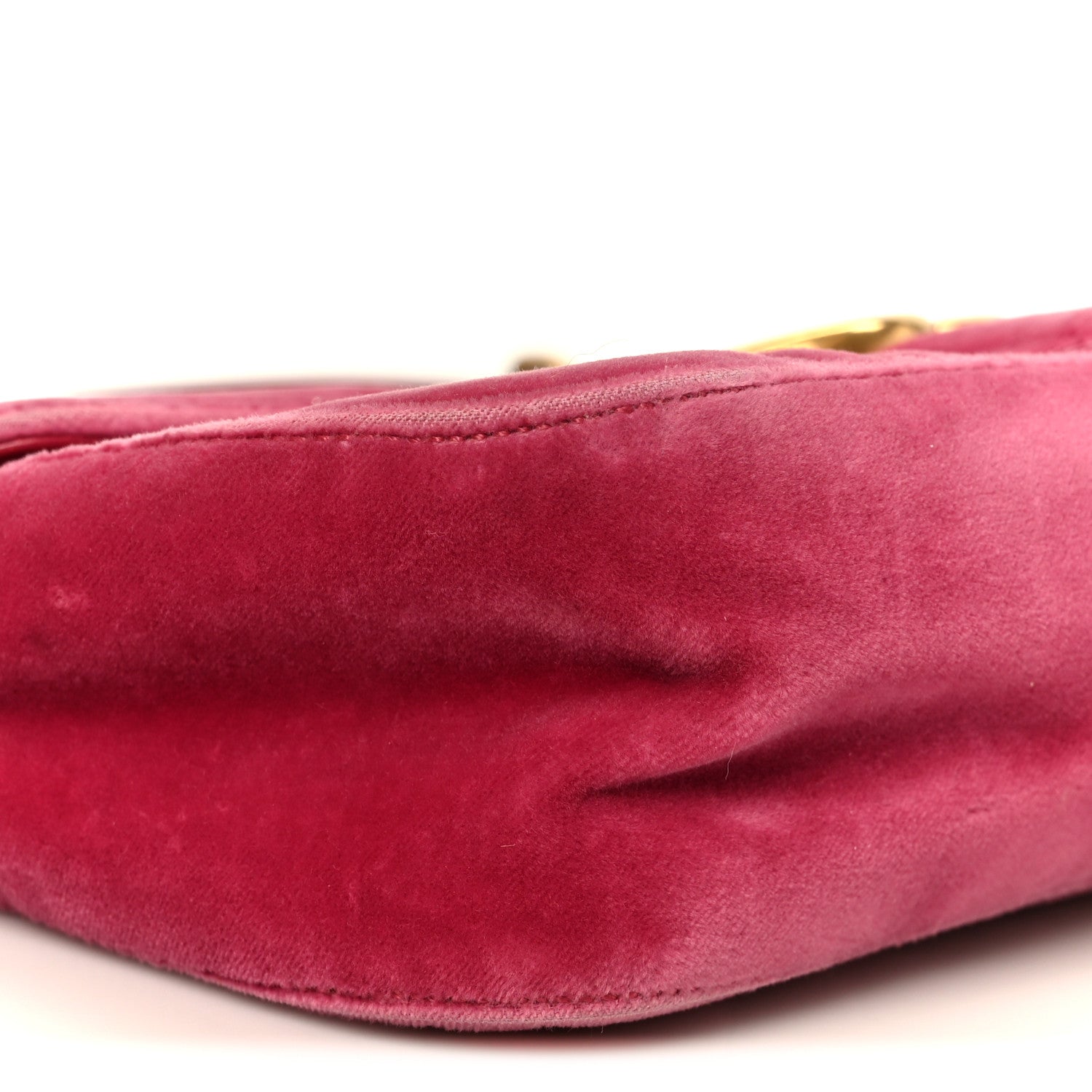 Velvet Matelasse Small GG Marmont Shoulder Bag Light Raspberry Rose