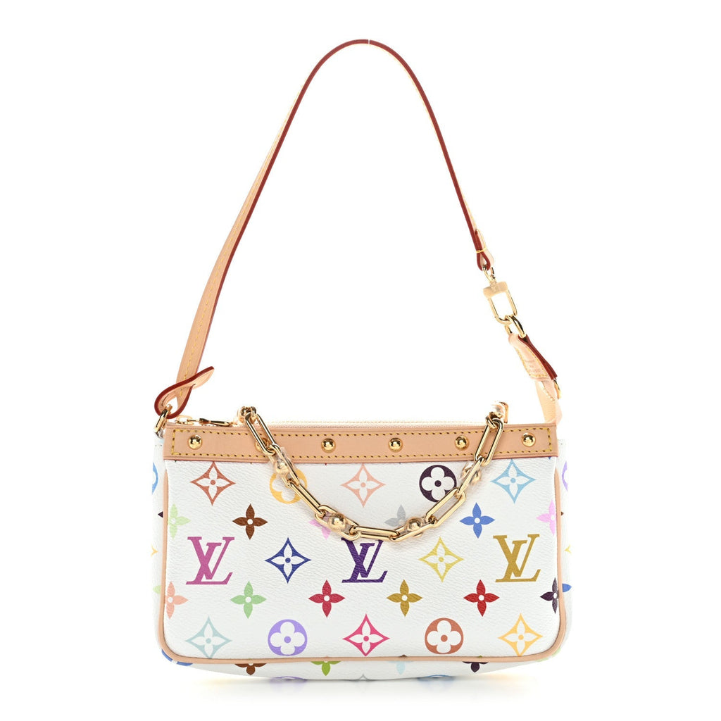 LV X TM Monogram Multicolor Pochette Accessories White