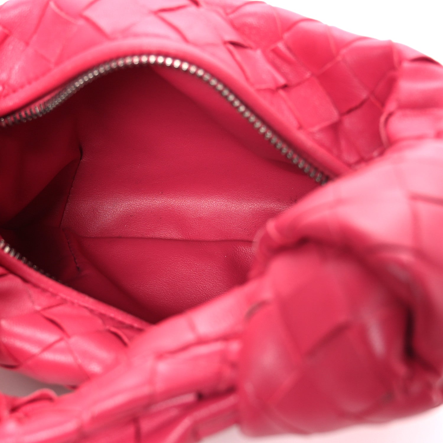 Nappa Intrecciato Mini Jodie Cranberry