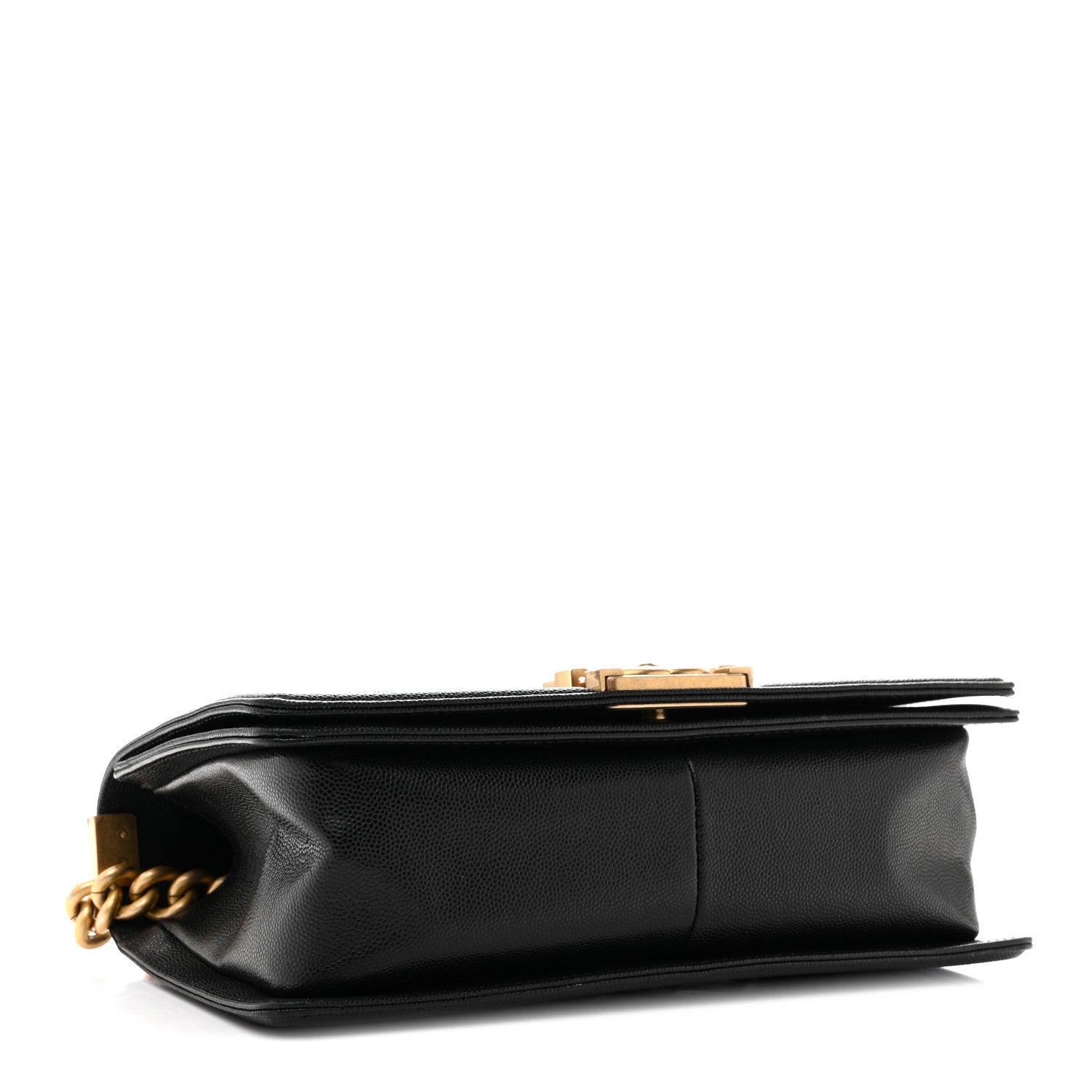 Caviar Quilted Medium Boy Flap Black