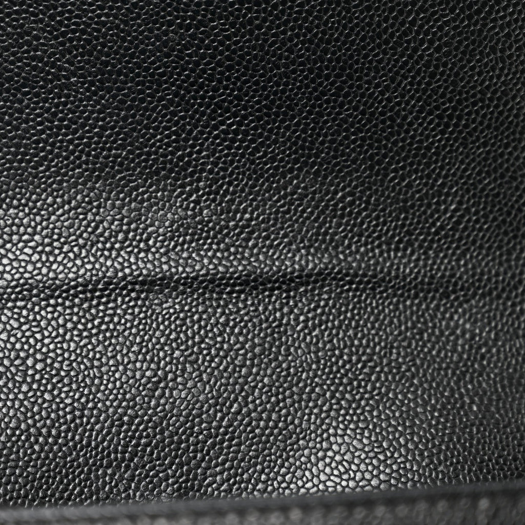 Caviar Quilted Small Boy Flap Black