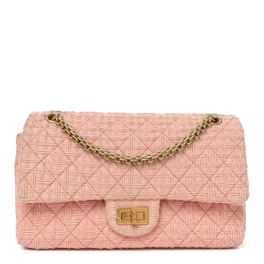 Wool Tweed Quilted 2.55 Reissue 225 Flap Light Pink