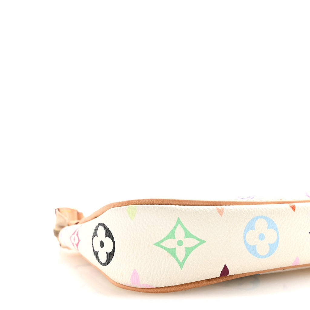 Monogram Multicolor Pochette Accessories White