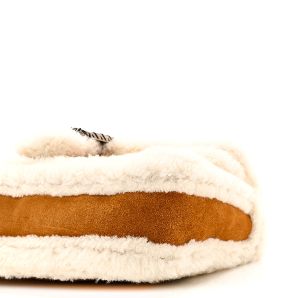 Suede Shearling Small Dionysus Bag Honey Beige Milk