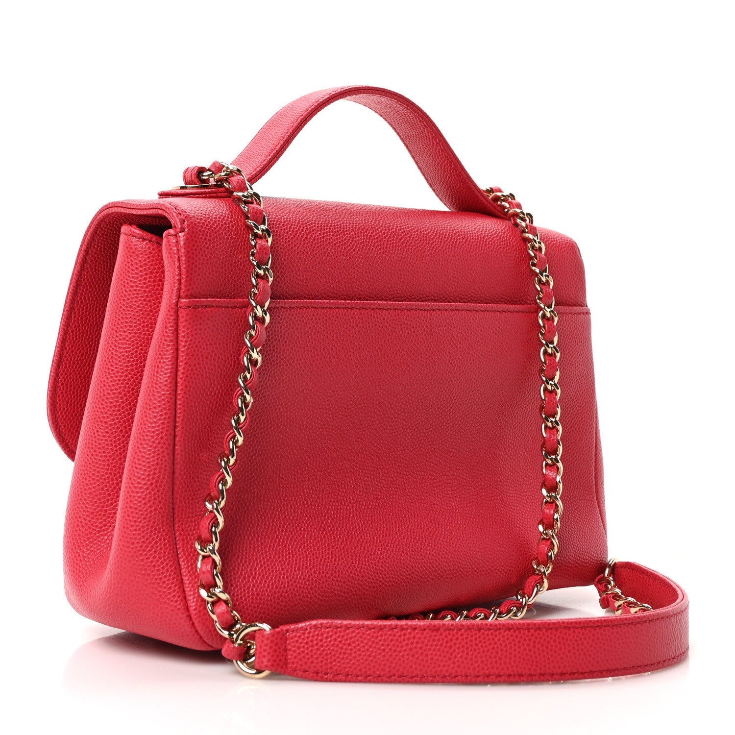Caviar Quilted Small Business Affinity Flap Pink