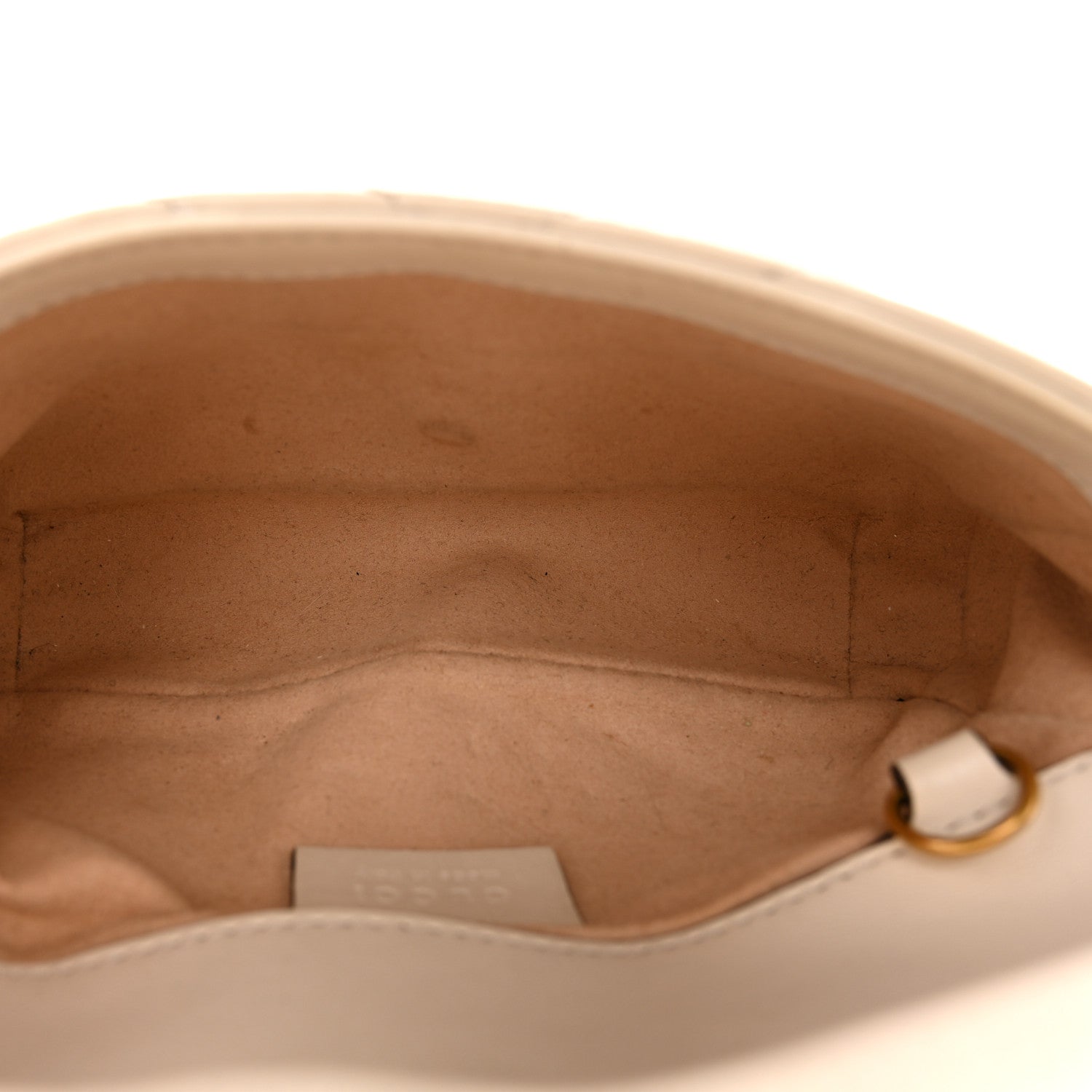 Calfskin Matelasse Super Mini GG Marmont Shoulder Bag White
