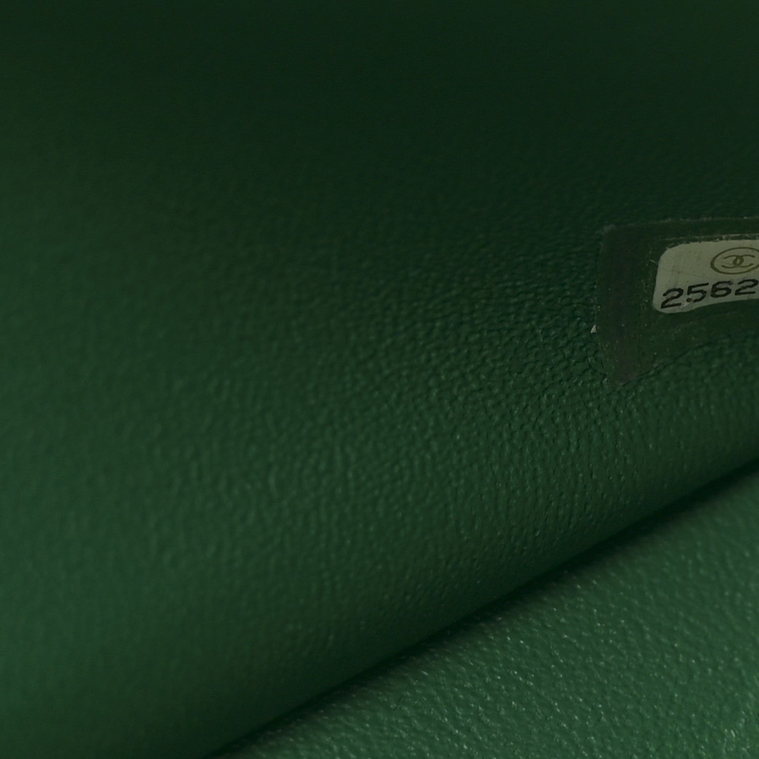 Metallic Caviar Quilted Jumbo Double Flap Green