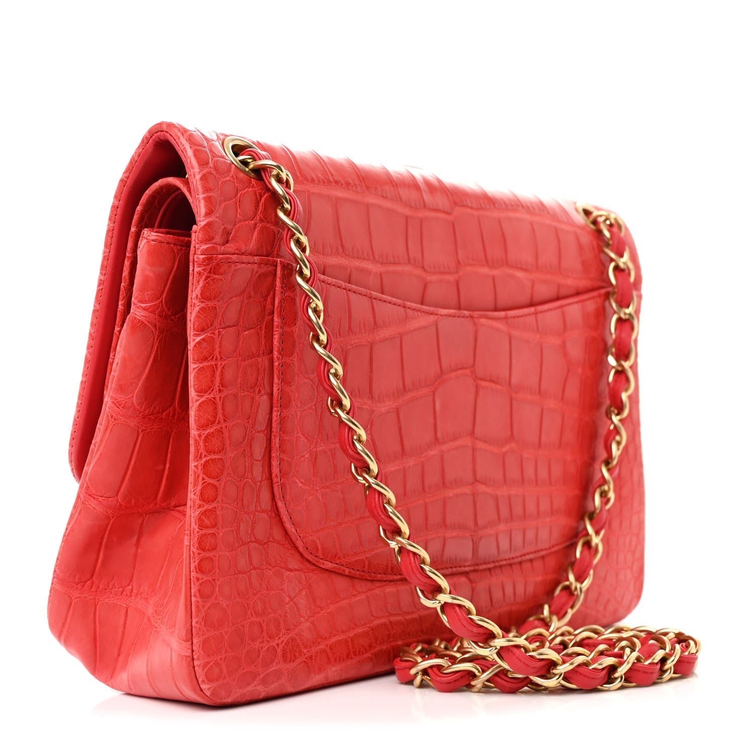 Alligator Jumbo Double Flap Red