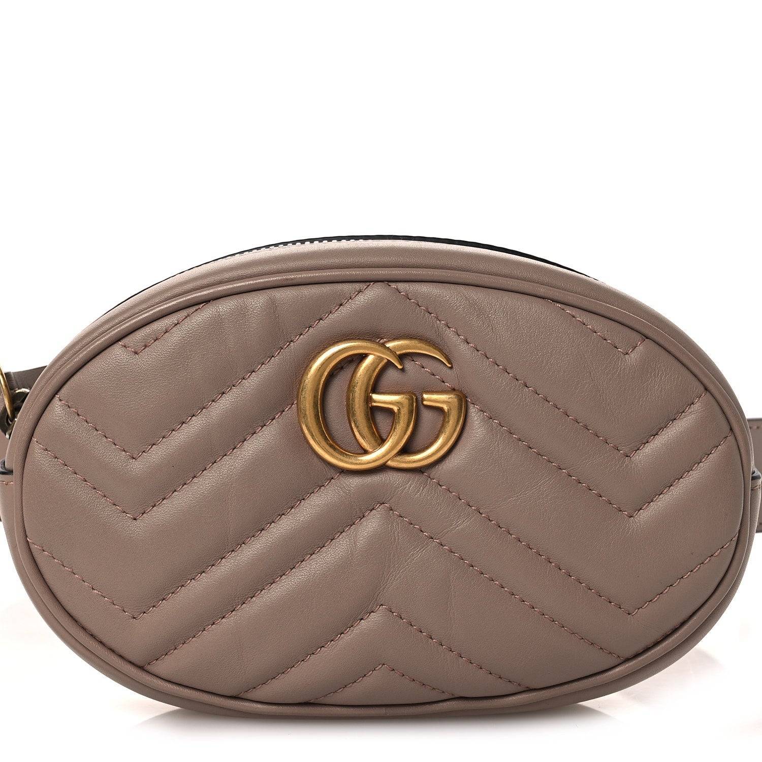 Calfskin Matelasse GG Marmont Belt Bag 85 34 Porcelain Rose