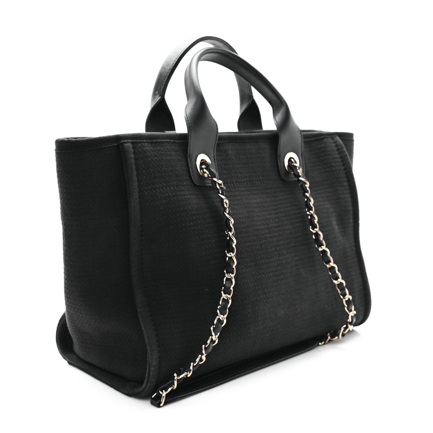 Mixed Fibers Small Deauville Tote Black