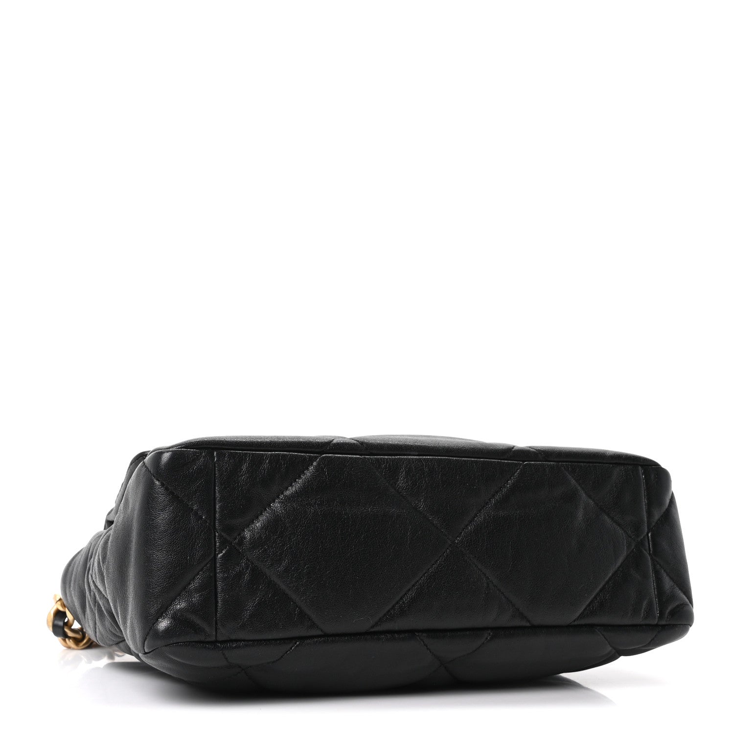 Goatskin Quilted Large Chanel 19 Flap Black