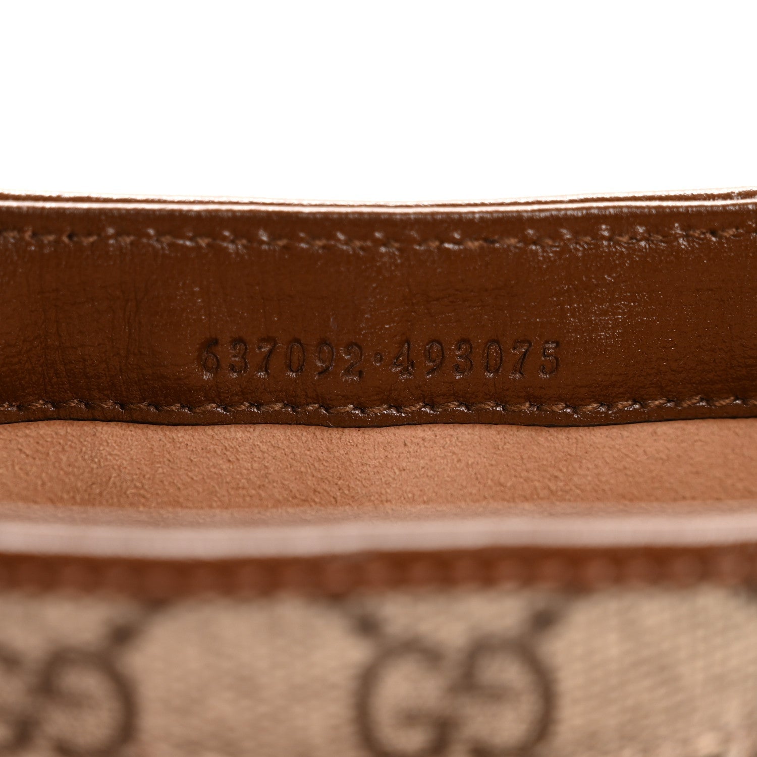 GG Supreme Monogram Azalea Calfskin Web Mini Jackie 1961 Hobo Beige Ebony Brown Sugar