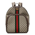 GG Supreme Monogram Medium Ophidia Day Backpack Brown