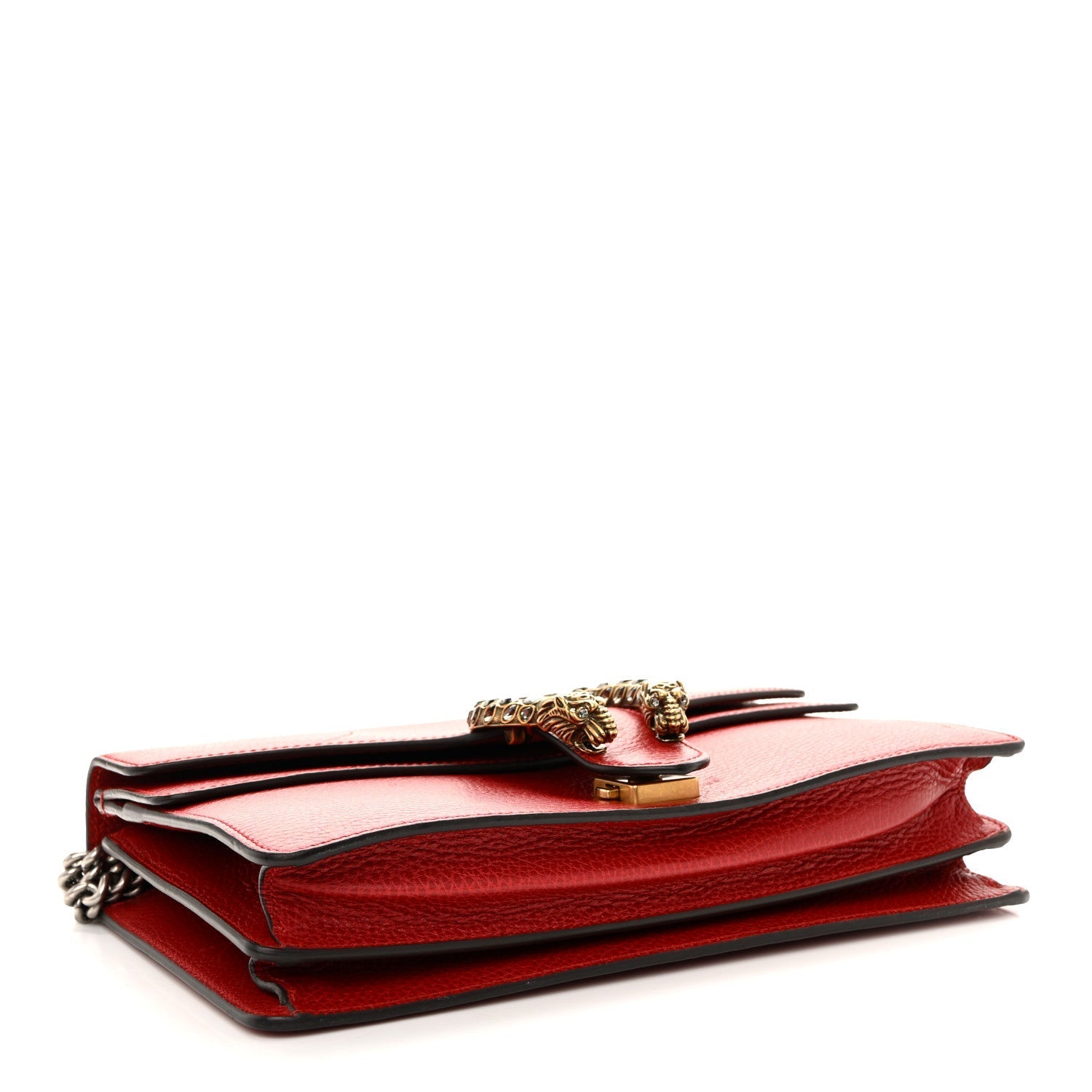 Dollar Calfskin Swarovski Crystal Small Dionysus Shoulder Bag Hibiscus Red