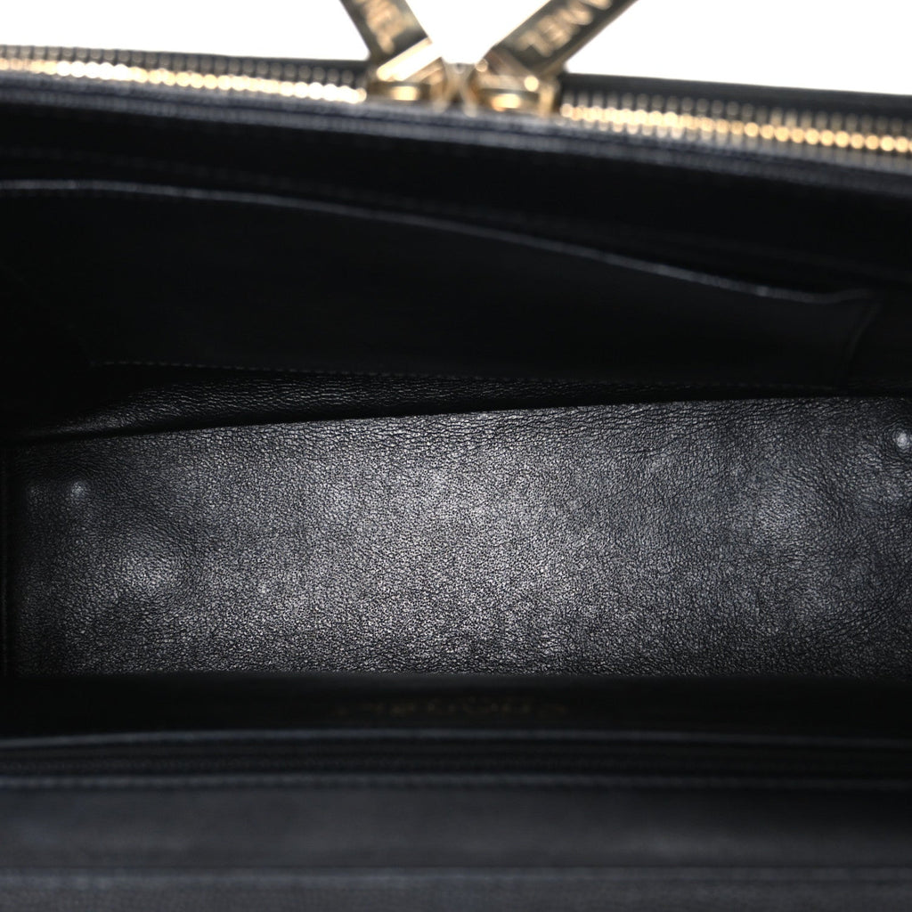 Caviar Quilted Large Business Affinity Flap Black