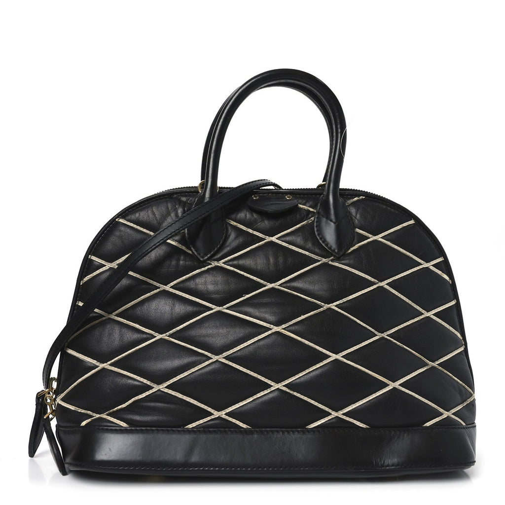 Lambskin Malletage Alma PM Black