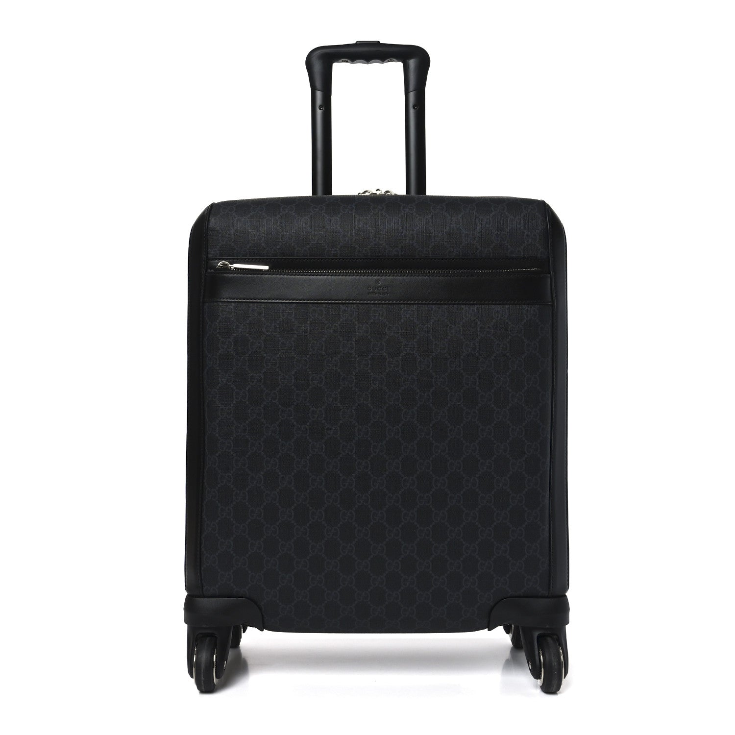 GG Supreme Monogram Calfskin Cabin Trolley Black