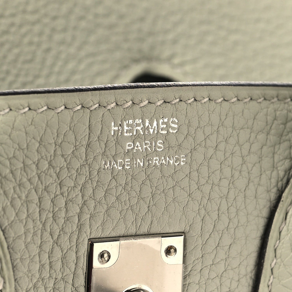 Togo Birkin 25 Gris Neve
