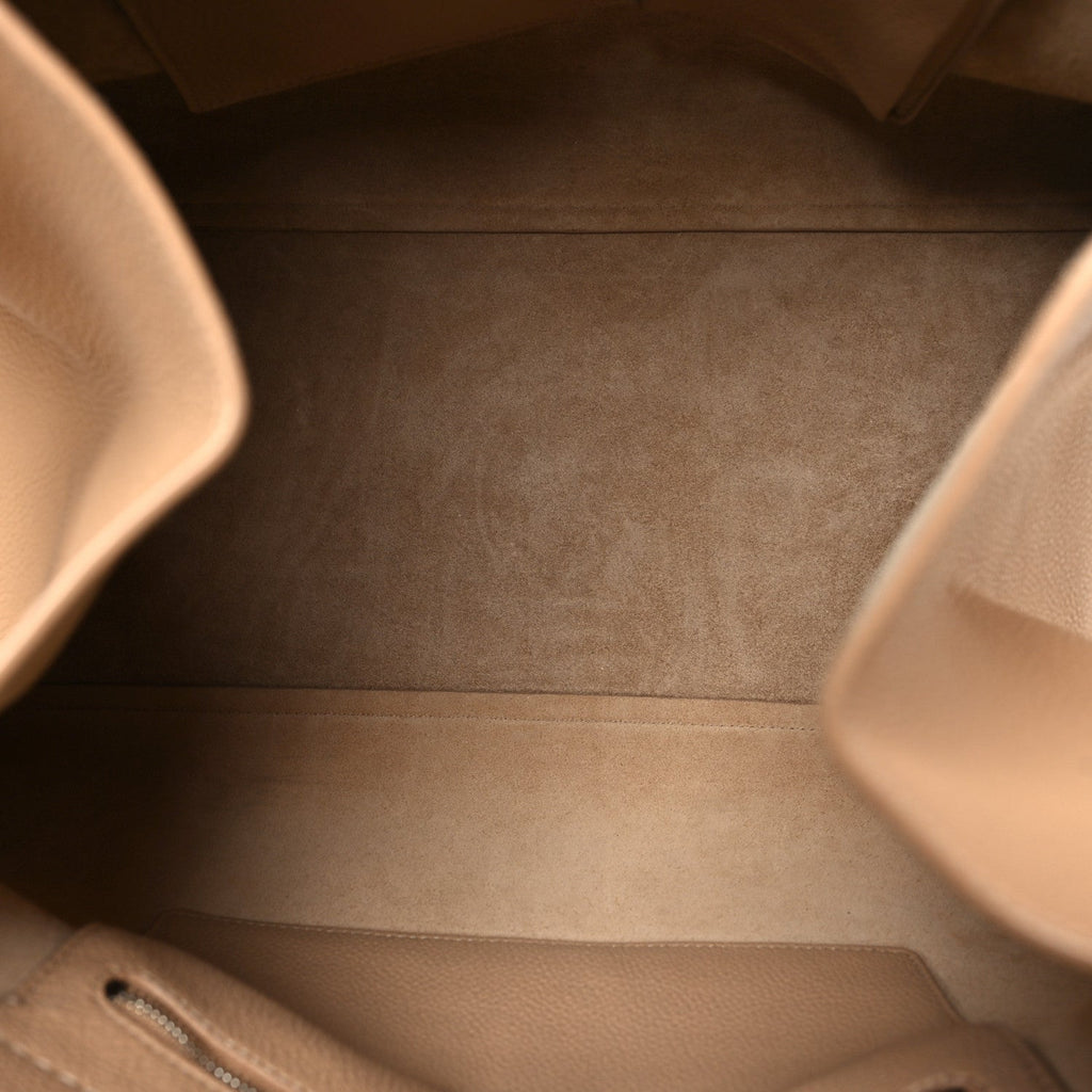 Matte Grained Calfskin Soft Margaux 17 Light Camel