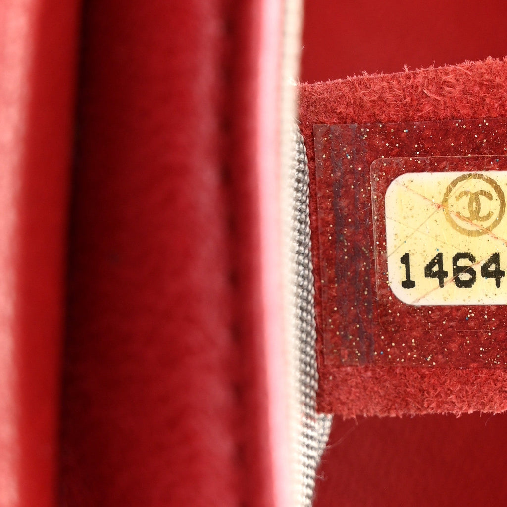 Lambskin Half Moon Wallet On Chain WOC Red