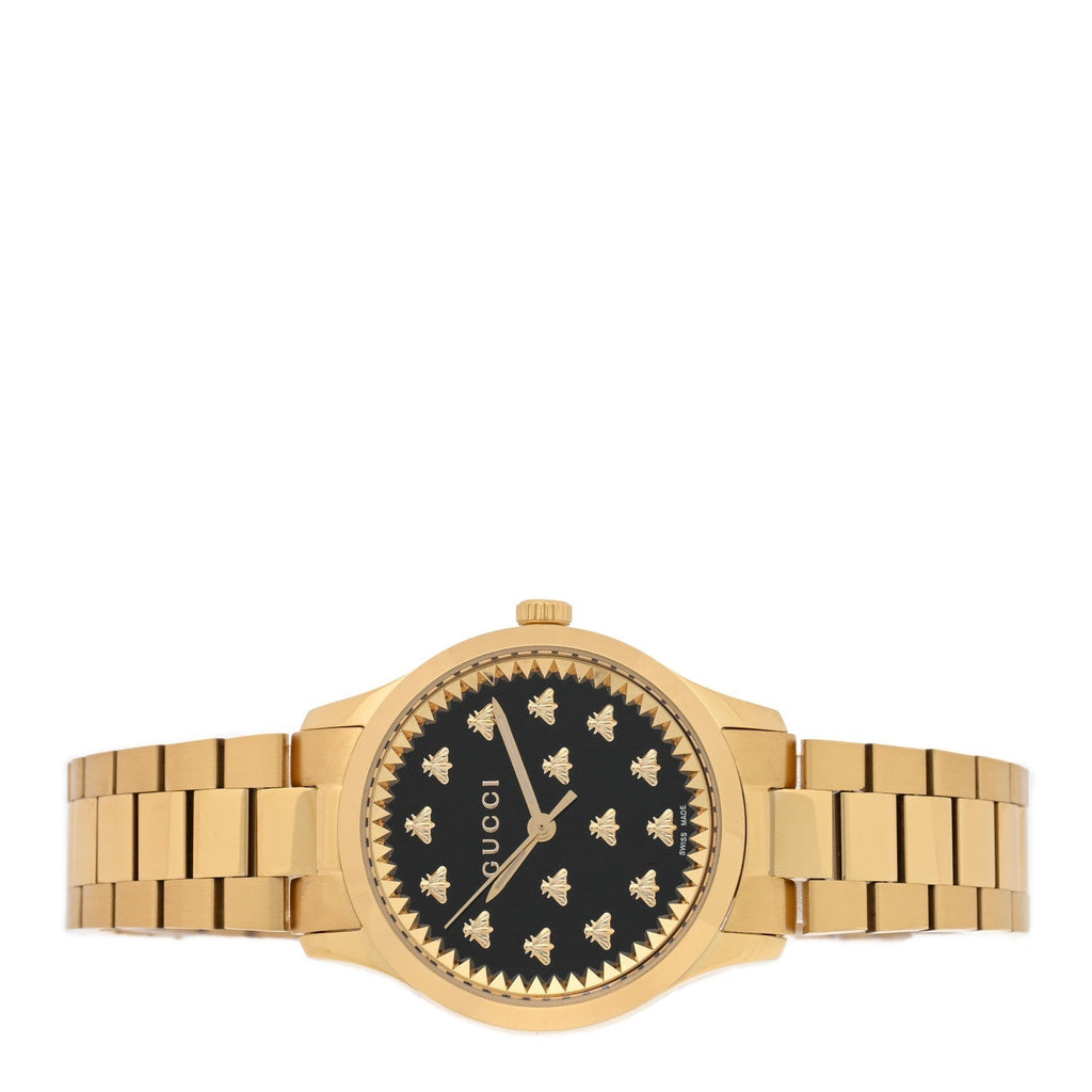 Stainless Steel 32mm G-Timeless Bee Quartz Watch Black