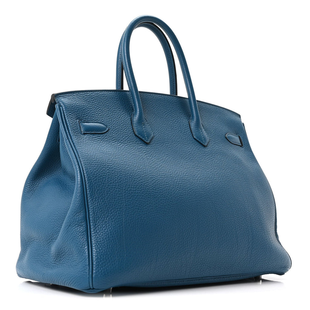 Togo Birkin 35 Bleu Izmir