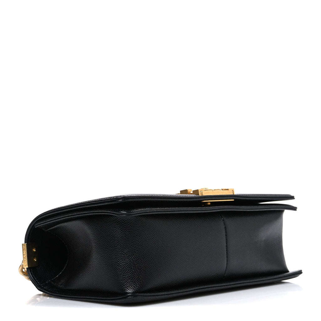 Caviar Quilted Medium Boy Flap Black
