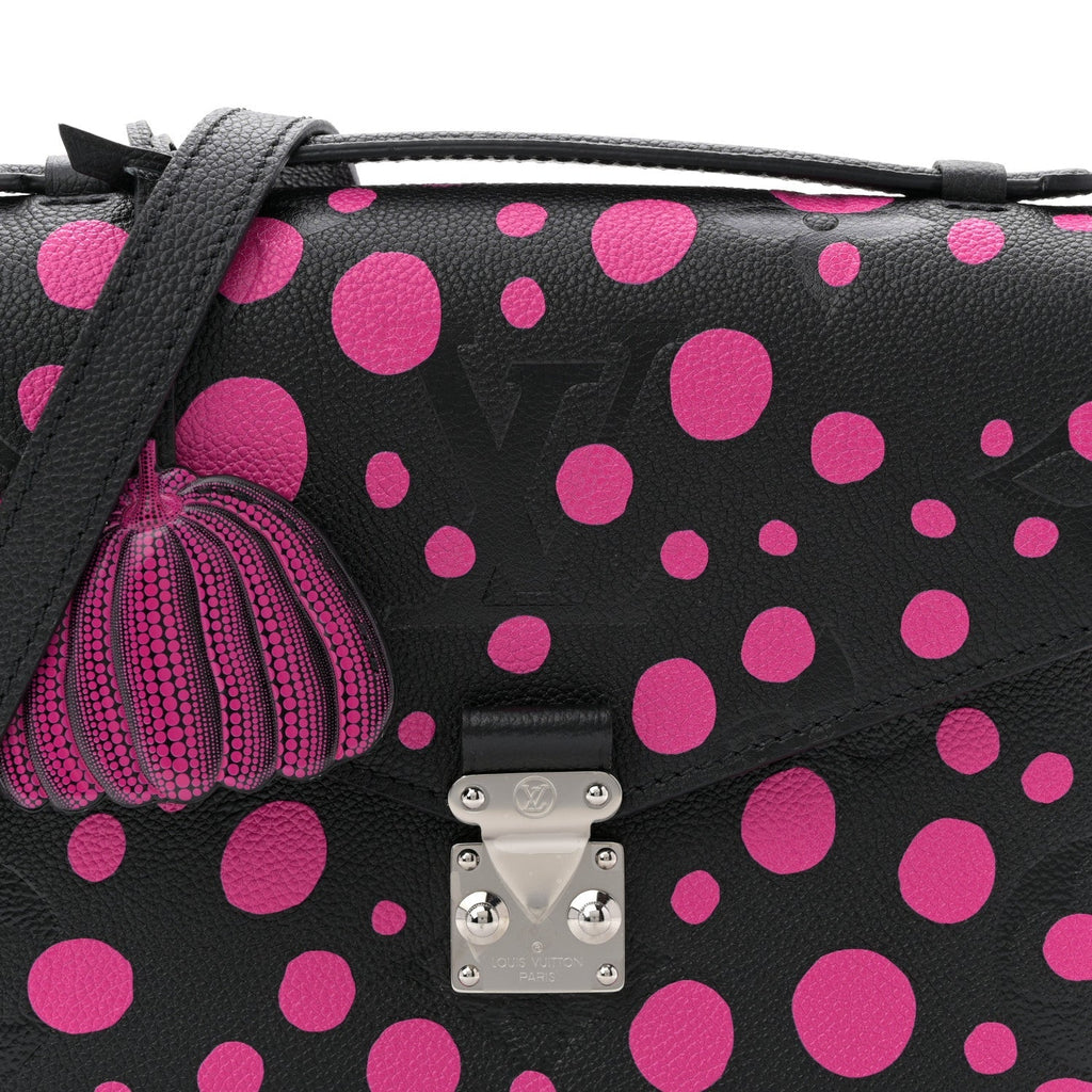 LV x YK Empreinte Monogram Giant Pochette Metis Black Fuchsia