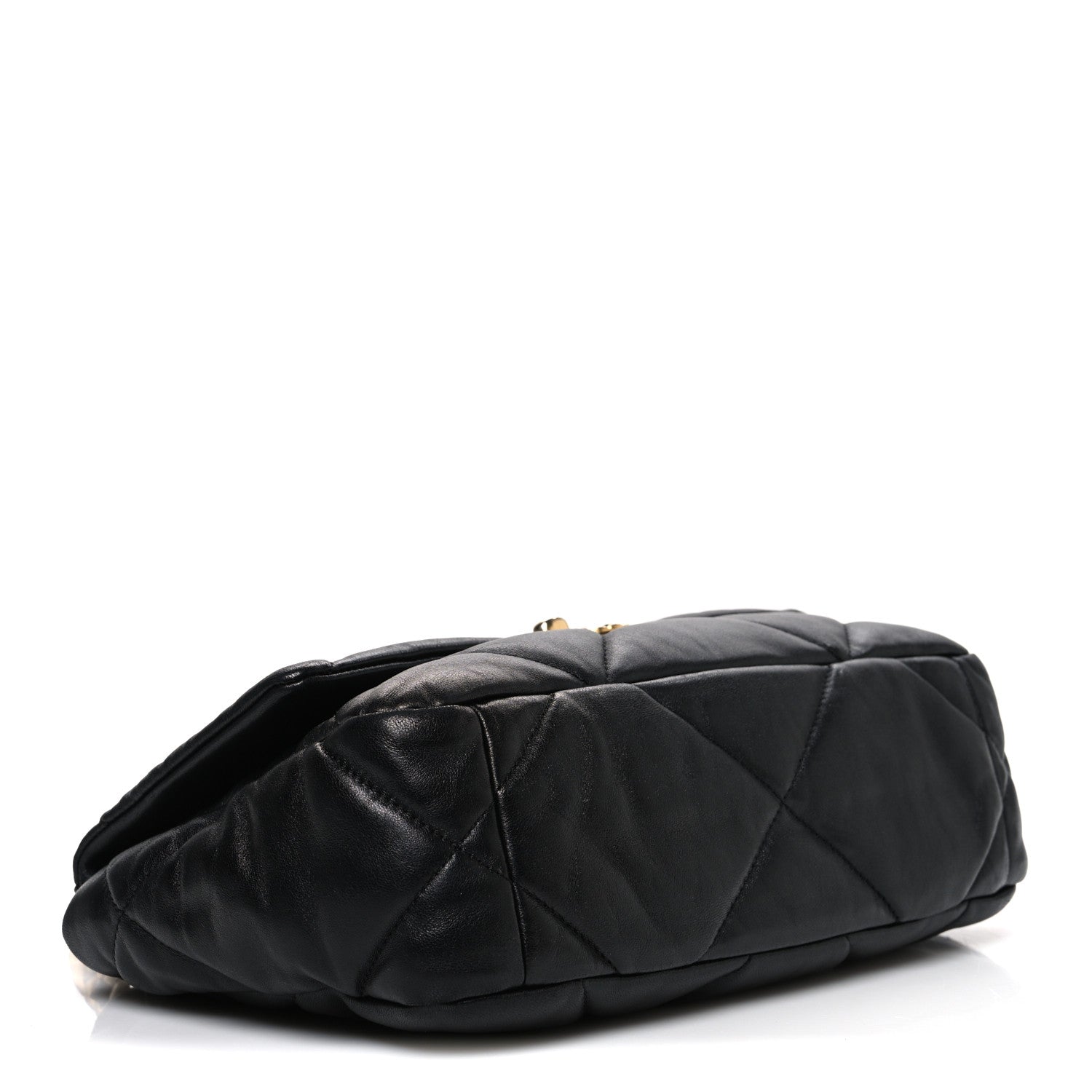 Lambskin Quilted Medium Chanel 19 Flap Black