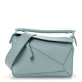 Calfskin Small Puzzle Bag Aquamarine